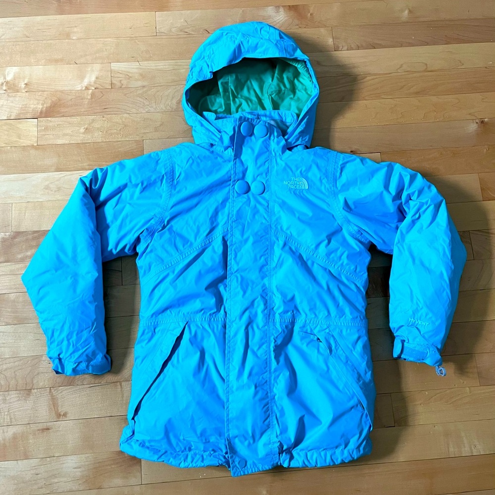 The North Face 3-in-1 winter coat, size 10/12